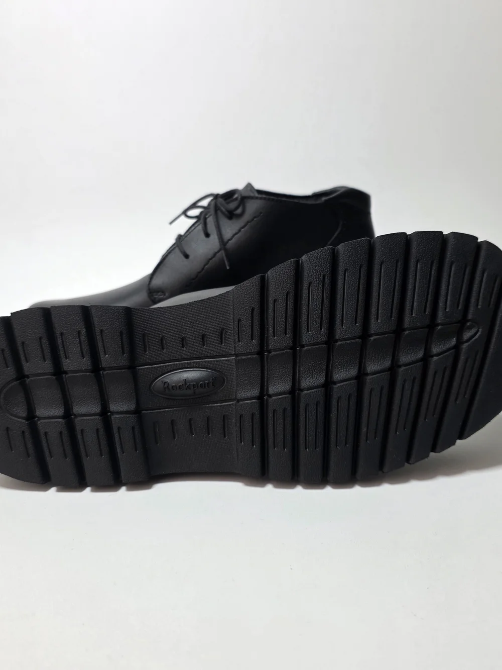 Rockport Tolan Lace-Up Men's Leather Lightweight Chukka Boots Black Size 8.5 W
